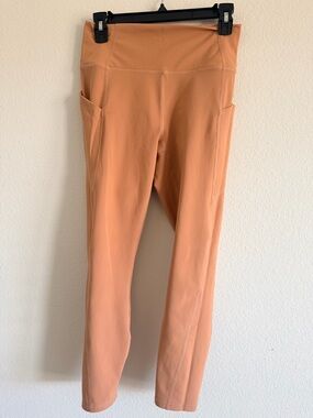 Fabletics Peach/Copper High-Waist Pocket Leggings
